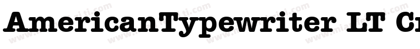 AmericanTypewriter LT Cn字体转换